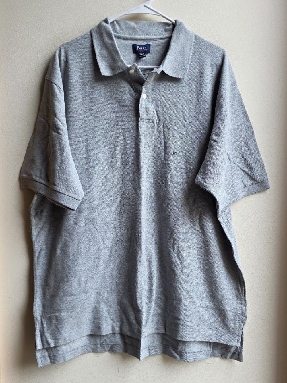 BASS Light Gray Polo Shirt Size XXL